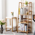47.5 Inch 4-Tier Multifunctional Bamboo Bookcase Storage Stand Rack - Gallery View 1 of 11