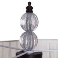 Elegant Sheer Shade Floor Lamp with Hanging Crystal LED Bulbs - Gallery View 8 of 9