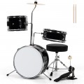 5 Pieces Junior Drum Set with 5 Drums - Gallery View 3 of 20