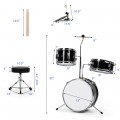 5 Pieces Junior Drum Set with 5 Drums - Gallery View 4 of 20