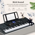 61-Key Electronic Keyboard Piano Set with Full Size Lighted Keys - Gallery View 5 of 9