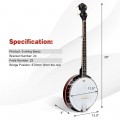 Sonart 5 String Geared Tunable Banjo  - Gallery View 4 of 10