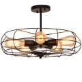 5-Light Vintage Metal Hanging Ceiling Light - Gallery View 5 of 11