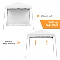 10 x 10 Feet Pop Up Tent Slant Leg Canopy with Roll-up Side Wall - Gallery View 60 of 60