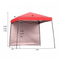 10 x 10 Feet Pop Up Tent Slant Leg Canopy with Roll-up Side Wall - Gallery View 40 of 60