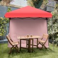 10 x 10 Feet Pop Up Tent Slant Leg Canopy with Roll-up Side Wall - Gallery View 42 of 60