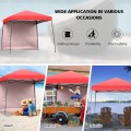 10 x 10 Feet Pop Up Tent Slant Leg Canopy with Roll-up Side Wall - Gallery View 43 of 60