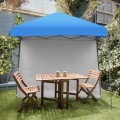 10 x 10 Feet Pop Up Tent Slant Leg Canopy with Roll-up Side Wall - Gallery View 6 of 60