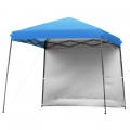 10 x 10 Feet Pop Up Tent Slant Leg Canopy with Roll-up Side Wall - Gallery View 8 of 60