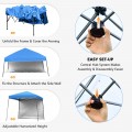 10 x 10 Feet Pop Up Tent Slant Leg Canopy with Roll-up Side Wall - Gallery View 11 of 60