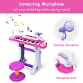 37 Key Electronic Keyboard Kids Toy Piano - Gallery View 14 of 24