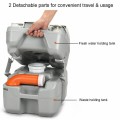 5.3 Gallon Portable Travel Toilet with Piston Pump Flush - Gallery View 11 of 11