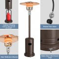 48,000 BTU Stainless Steel Propane Patio Heater with Trip-over Protection - Gallery View 35 of 48
