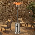 48,000 BTU Stainless Steel Propane Patio Heater with Trip-over Protection - Gallery View 7 of 48