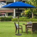 22Lbs Patio Resin Umbrella Base with Wicker Style for Outdoor Use - Gallery View 6 of 12