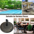 22Lbs Patio Resin Umbrella Base with Wicker Style for Outdoor Use - Gallery View 11 of 12