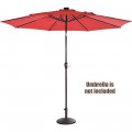 22Lbs Patio Resin Umbrella Base with Wicker Style for Outdoor Use - Gallery View 10 of 12