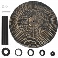 22Lbs Patio Resin Umbrella Base with Wicker Style for Outdoor Use - Gallery View 12 of 12