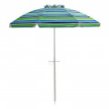 6.5 Feet Beach Umbrella with Sun Shade and Carry Bag without Weight Base - Gallery View 14 of 34