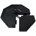 4 Pieces Patio Cantilever Offset Umbrella Weights Base Plate Set