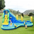 Inflatable Water Slide Kids Bounce House with Water Cannons and Hose Without Blower - Gallery View 6 of 11