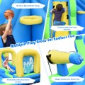 Inflatable Water Slide Kids Bounce House with Water Cannons and Hose Without Blower - Gallery View 11 of 11