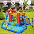 Inflatable Bounce House Splash Pool with Water Climb Slide Blower Included - Gallery View 2 of 9