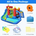 Inflatable Bounce House Splash Pool with Water Climb Slide Blower Included - Gallery View 8 of 9