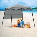 7 x 7 Feet Sland Adjustable Portable Canopy Tent with Backpack - Gallery View 13 of 36