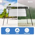 7 x 7 Feet Sland Adjustable Portable Canopy Tent with Backpack - Gallery View 10 of 36