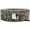 40,000 BTU Stone Gas Fire Stove Pit for Outdoor Patio Garden Backyard - Gallery View 7 of 24