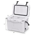 20QT Handle Lockable Fishing Camping Cooler Ice Chest - Gallery View 9 of 10