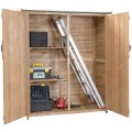 64 Inch Wooden Storage Shed Outdoor Fir Wood Cabinet - Gallery View 5 of 11