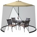 9 -10 Feet Outdoor Umbrella Table Screen Mosquito Bug Insect Net - Gallery View 8 of 10