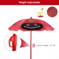 Kids Patio Folding Table and Chairs Set Beetle with Umbrella - Gallery View 15 of 16