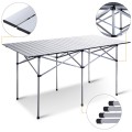 Aluminum Roll Up Folding Camping Rectangle Picnic Table - Gallery View 8 of 13
