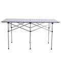Aluminum Roll Up Folding Camping Rectangle Picnic Table - Gallery View 5 of 13