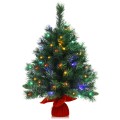 26 Inch Pre-Lit Tabletop Artificial 8 Flash Modes Christmas Tree - Gallery View 3 of 9