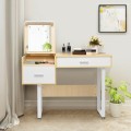 Makeup Table Writing Desk with Flip Top Mirror - Gallery View 2 of 12