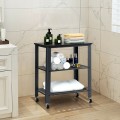 3-Tier Kitchen Utility  Industrial Cart with Storage - Gallery View 1 of 24