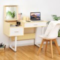 Makeup Table Writing Desk with Flip Top Mirror - Gallery View 3 of 12