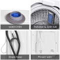 Portable 7.7 lbs Automatic Laundry Washing Machine with Drain Pump - Gallery View 6 of 12