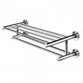 24 Inch Wall Mounted Stainless Steel Towel Storage Rack with 2 Storage Tier - Gallery View 3 of 9