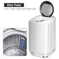 Portable 7.7 lbs Automatic Laundry Washing Machine with Drain Pump - Gallery View 5 of 12