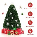 4 Feet LED Optic Artificial Christmas Tree with Snowflakes - Gallery View 2 of 37