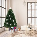 4 Feet LED Optic Artificial Christmas Tree with Snowflakes - Gallery View 6 of 37