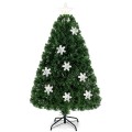 4 Feet LED Optic Artificial Christmas Tree with Snowflakes - Gallery View 3 of 37