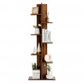 7-Tier Wooden Bookshelf with 8 Open Well-Arranged Shelves