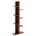 7-Tier Wooden Bookshelf with 8 Open Well-Arranged Shelves - Gallery View 52 of 60