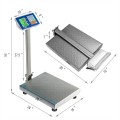 660 lbs Weight Platform Scale Digital Floor Folding Scale - Gallery View 4 of 12